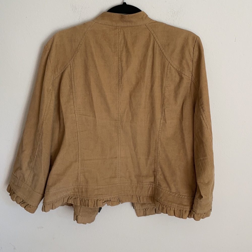 Sandro Corduroy 100% Cotton Jacket Brown Tan Size XL - Picture 5 of 5